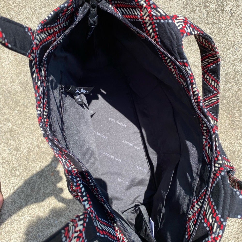Vera Bradley Plaid Pleated Tote - Picture 3 of 3